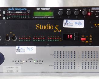 LOT OF 3 ELECTRONICS INCLUDING OPCODE STUDIO 5 LX, MOTU MTP-AV MIDI TIMEPIECE, DIGI DESIGN 192