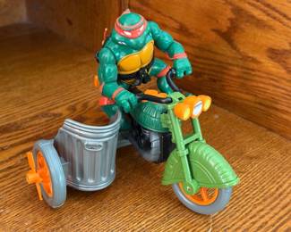Teenage Mutant Ninja Turtles - Michelangelo with Motorcycle and Sidecar
