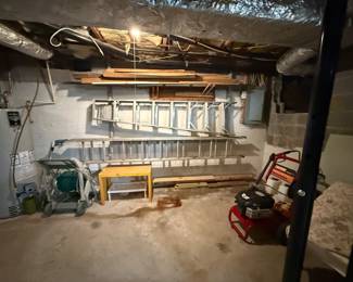 Ladders, tools, etc