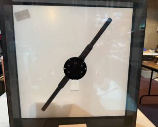 3-D hologram fan with frame