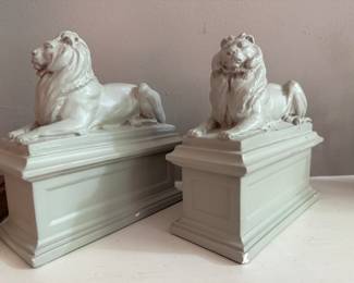 Pair of Lion Bookends 