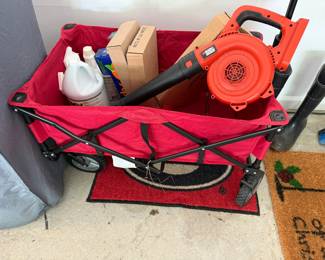 Folding utility cart