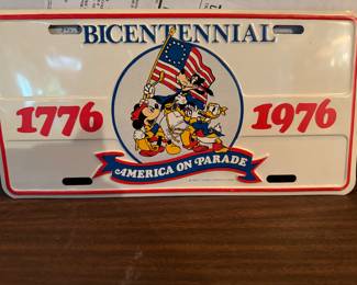 Disney bicentennial license plate