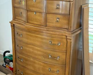 Highboy Dresser with 2 matching nightstand chests