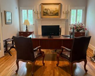 Magnificent formal office with partner’s desk
