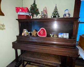 For the Creative person, there are so many uses for an antique piano…. Conversation piece is a given. Imagine the people who sat and listened