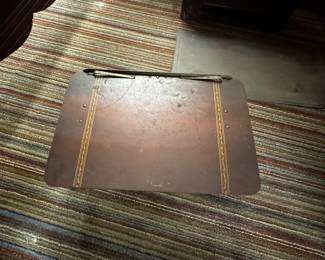 Vintage leather writing table