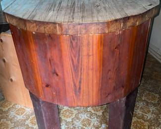 Butcher block island