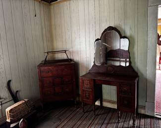 Beautiful chest of drawers and matching vanity