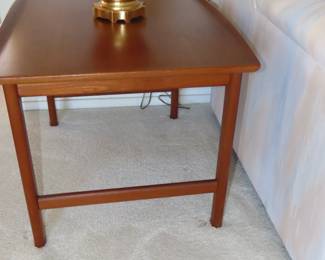 One of two matching MCM end tables.