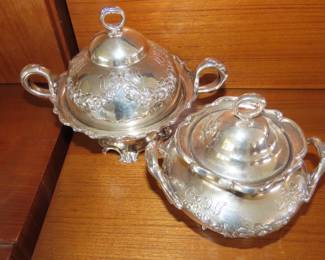 Silver plate teas/coffee set.