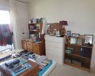 Office furniture and supplies.