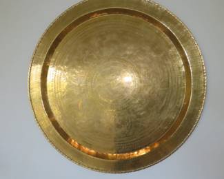Large brass wall plate/table top.