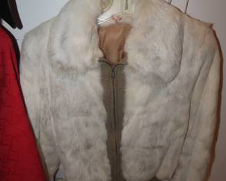 Real fur coat.