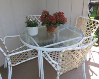 Patio set.