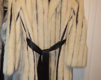 Faux fur coat.