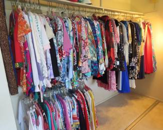 Sequined eveningwear. Cruise clothing and every day clothing.