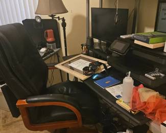 Office chair $40 computer desk $75 Acer computer Inspiron 3030 bios setup $125 , I'll throw the speakers in with it