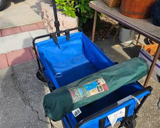 Folding beach cart $30