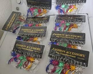 I'm guessing that the "clown" used to give these away.
There are 12 keychains per pack, $6 per pack