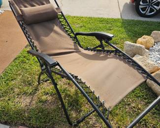 Zero gravity deck chair $30