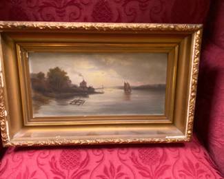 Oil Landscape Sunset