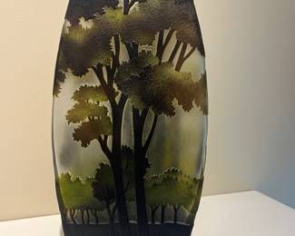 French Etched Cameo Glass ( Galle Style ?)