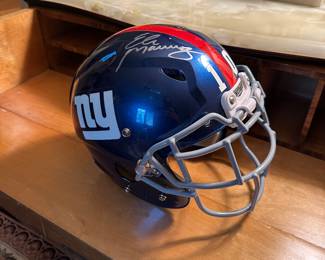 Eli Manning autographed helmet