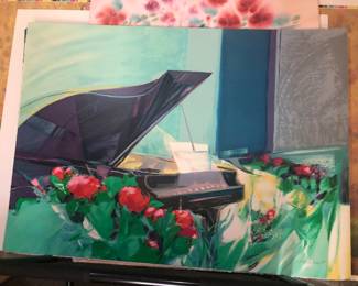 Grand piano print