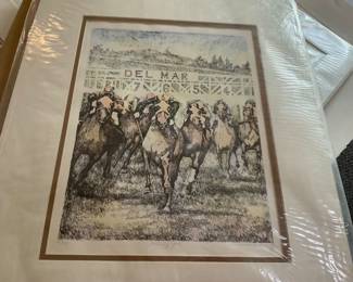 Del Mar signed print Summer Houston 