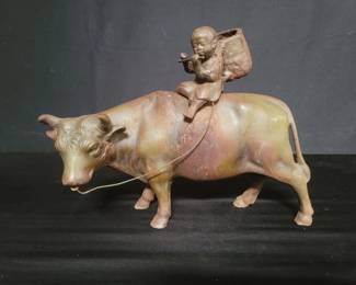 Japanese Taisho period style cast iron sculpture