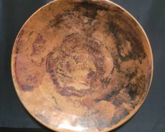 hand hammered copper wall decoration