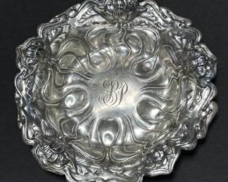 Sterling silver art nouveau style bowl