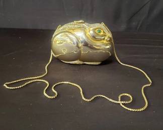 Judith Leiber vintage bunny rabbit clutch
