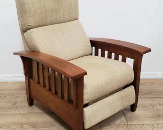Morris mission style oak recliner