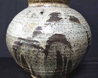 Signed studio art pottery vase