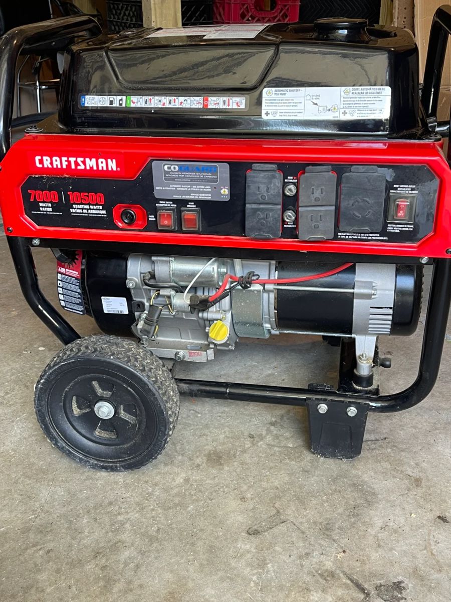 Craftsman Generator7000 wattts. 2 yr old