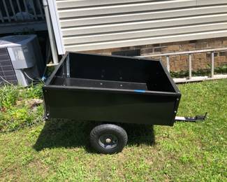 2 x 3 dumping trailer for lawn tractor