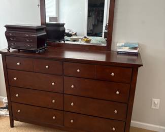 Dresser with mirror