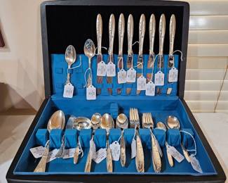 Sterling Silver flatware. Most pieces are Gorham Celeste pattern. A few odd pieces. Priced as singles and sets.