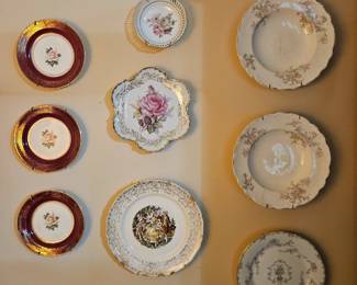More vintage and antique plates.