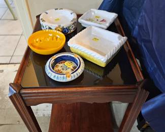 Just a few of the many vintage ashtrays available.