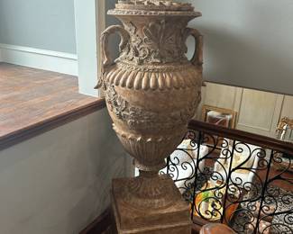 Large Urn on Pedestal