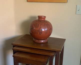 Vintage Potthast Bros Solid Wood Nesting Tables