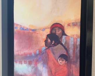 Native American Family Acrylic on Canvas