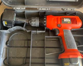 Cordless Electric Black and Decker Drill