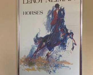 ArtExpo NY 1980 LeRoy Neiman Horses Poster