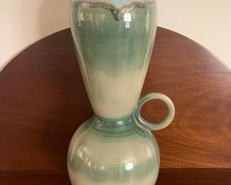 Tall Green Drip Vase Lunn Ceramics