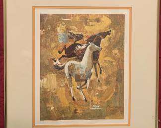 E. Fred Anderson Offset Lithograph "Unbridled"