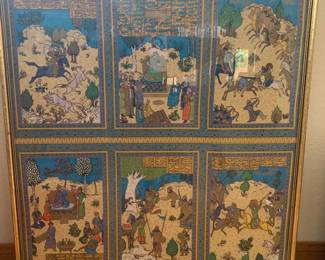 Hand Painted Genghis Khan Storyboard Tapestry